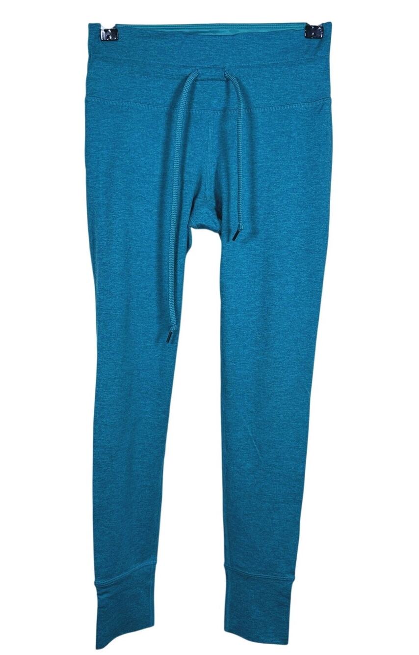 Rabbit Womens EZ Tights Leggings Size XS Heathered Teal High Rise Running Yoga